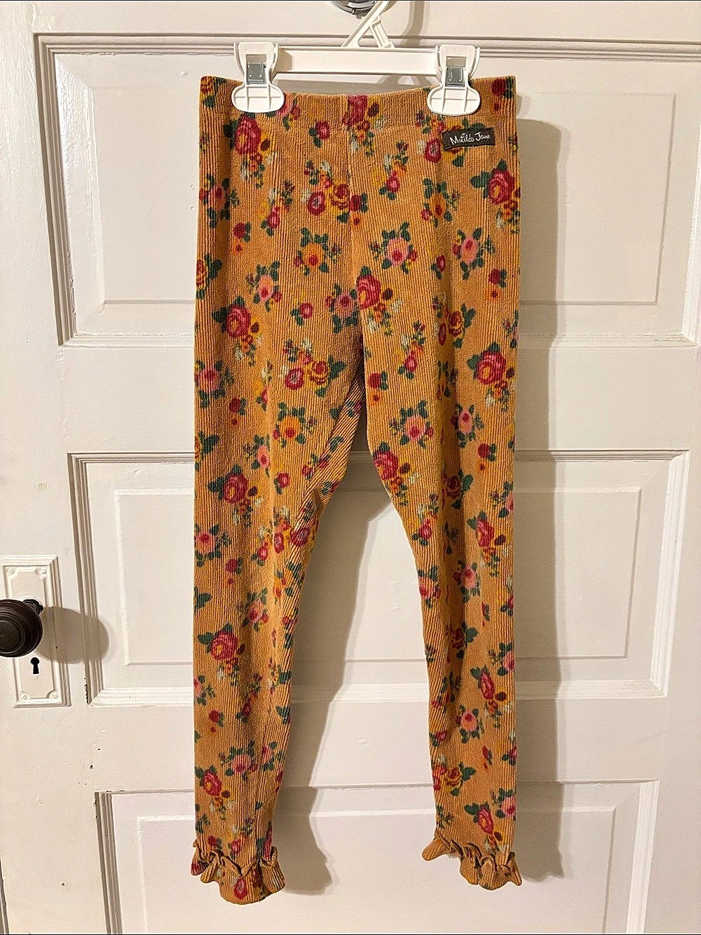 Matilda Jane Ruffle Pants Floral Brown & Multicolor Girls Size 8